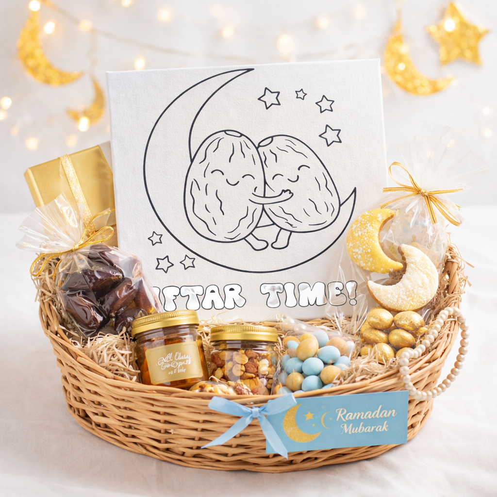 Iftar Time! Kids Ramadan Paint Canvas (8x8)